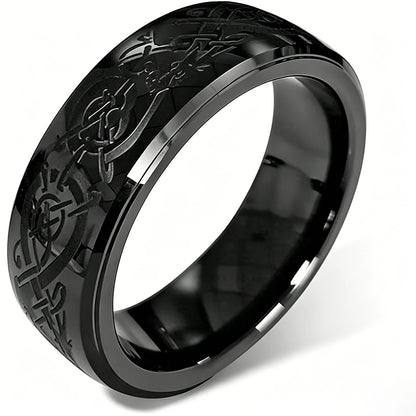 T5577 RFID 125kHz Chip Dragon Pattern Ceramic Ring Rewritable Clone EM4100 Cabinet Lock Key Cards