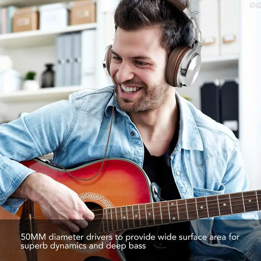 Oneodio Pro 30 Studio DJ Headset – 50mm Neodymium HiFi Over-ear Kabelanslutet Vikbart 3.5mm/6.3mm Mikrofon