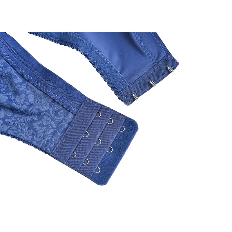 2024 Ny DEF-Cup BH Ultratunn Stickad Underkläder för Kvinnor Plus Size Lingerie