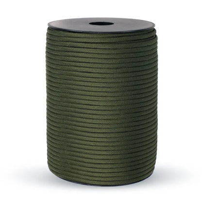 100/50M 550 Military Standard 9-Core Paracord Rope 4mm Outdoor Parachute Cord Survival Umbrella Tent Lanyard Strap Clothesline