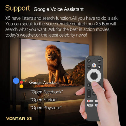 VONTAR X5 TV Box Android 14 Amlogic S905X5M(S905A) 4GB 128GB 32GB 64GB 1000M LAN Wifi6 4K AV1 Media Player TV Box Set Top Box