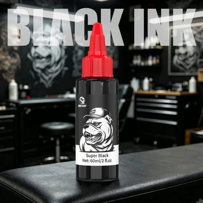 DQFART Triple Super Black Tattoo Ink High-quality Long-lasting Safe Tattoo Ink Creative Designs Skin Coloring Professional