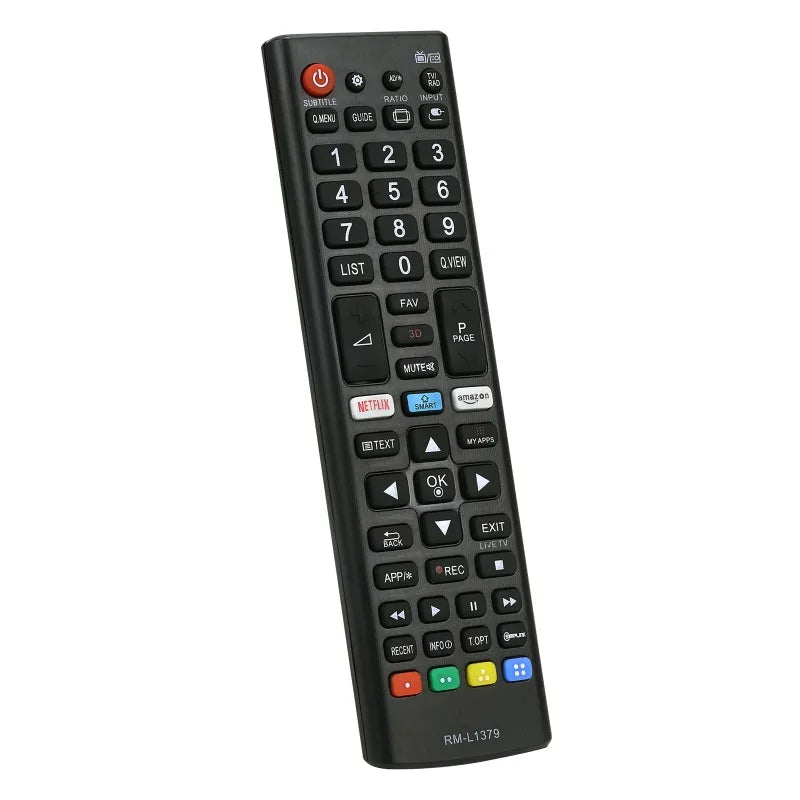 Ersättningsfjärrkontroll för LG TV – AKB75095307 med Netflix- och Prime Video-knappar