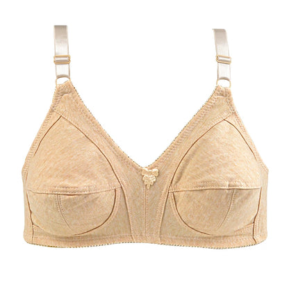 Soft Wire Free Bra For Women Plus Size Bras Comfortable Underwear Cotton Unlined Lingerie 34CD 36CD 38CD 40CD 42CD 44CD