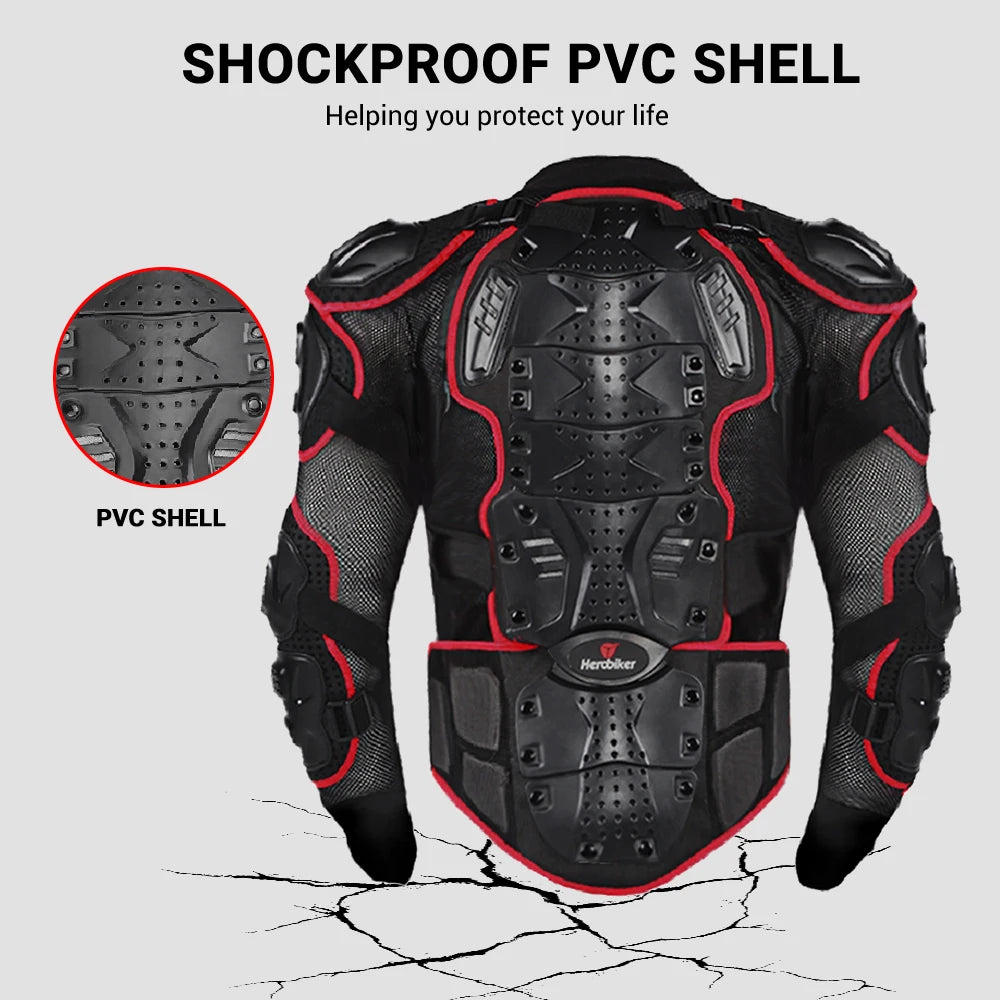 Motorcycle Armor Anti-Fall Wear-Resistant Motorbike Body Armor Jackets Motocross Riding Equipment Back Chest Protector S-5XL