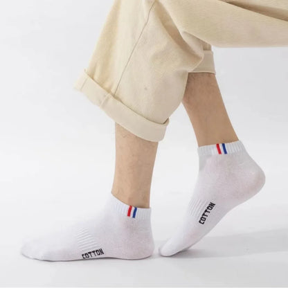 Herr Ankelstrumpor i Bomull 1–50-pack – Andningsbara, Tunna, Sport & Vardag, EU 38–45