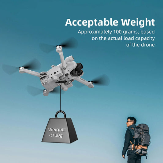 BRDRC Airdrop System för DJI Mini 3 & Mini 3 Pro – 500m räckvidd, 100g last