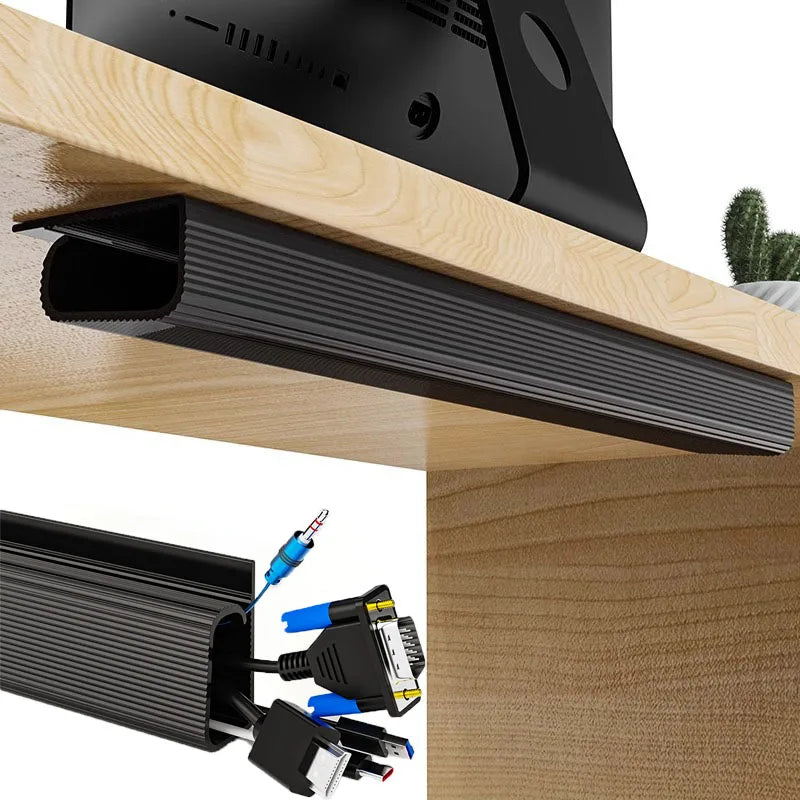 Kabelorganisatör för skrivbord vit