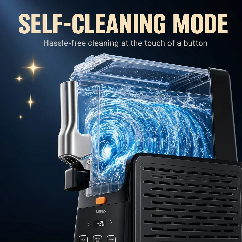Slushie Maker 2.8L Large Capacity Slush Machine, 15 Mins Fast Cooling Cycle, 5 Preset Programs, One-Touch Auto Clean Function, Multifunctional Slush Machine for Slush Drinks, Milkshakes, Frozen Cocktails, Smoothies