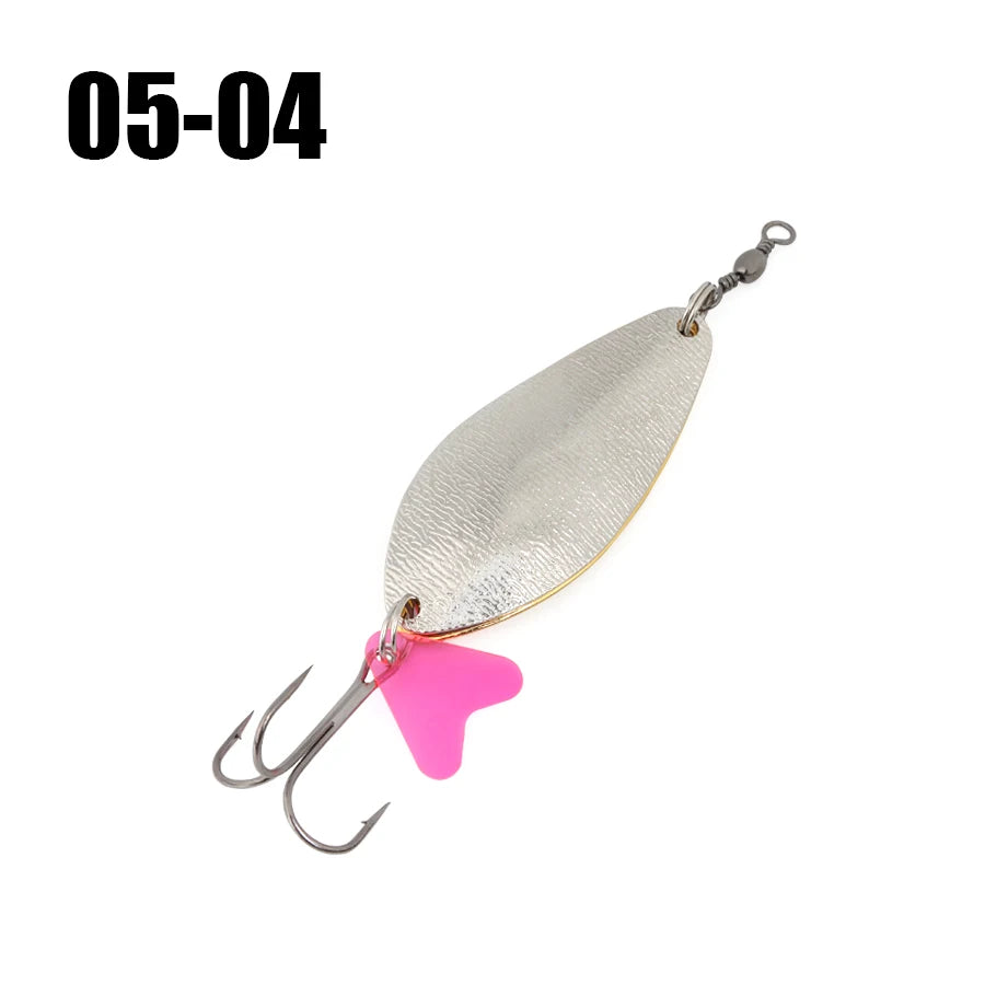 W.P.E Fishing Lure JIG Double Artificial Bait 8 Grams With Connector Three-anchor hook Metal sequins For fishing
