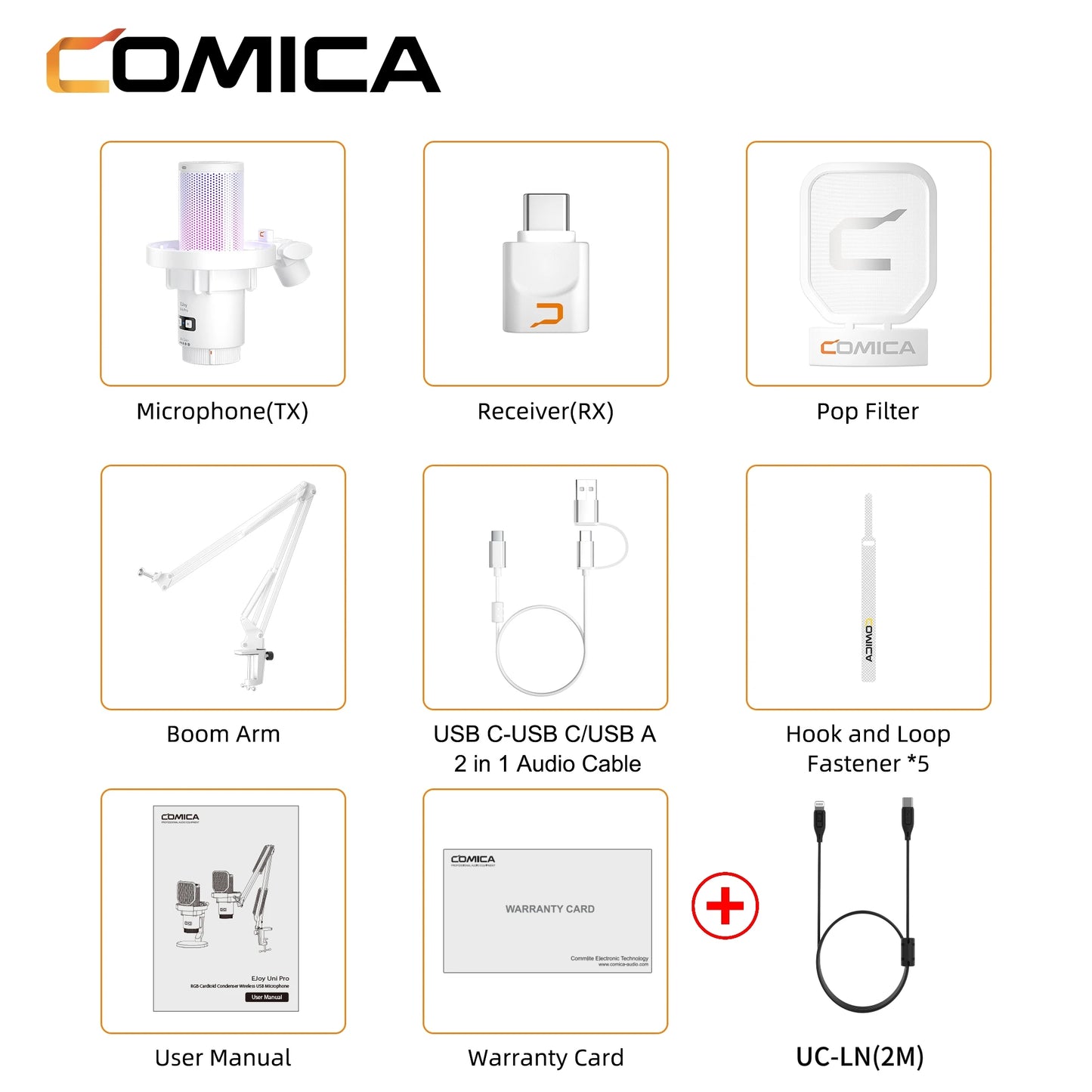 Ejoy Uni Pro wireless gaming microphone for streaming,recording, podcast, youtube. Compatible with Mac OS, PS4/ 5