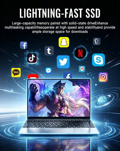 2026 Hot 14.1" Laptop Intel Core i9-10980HK 32GB RAM 2TB SSD Win11 Pro 1920x1080 FHD Ultra Slim Gaming Notebook Computer PC