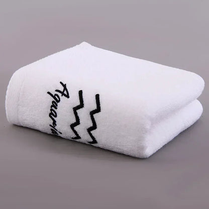 12 Constellation Letters Towel Embroidery Cotton Absorbent Quick Dry Lovers Gift Thickened Sport Soft fashion Face Towel 35x75cm