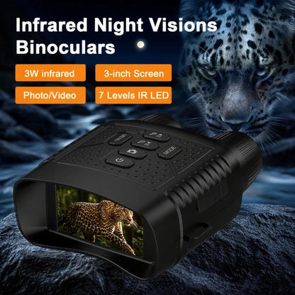 Digital nattkikare med 3-tumsskärm, 6× zoom och IR-lampa