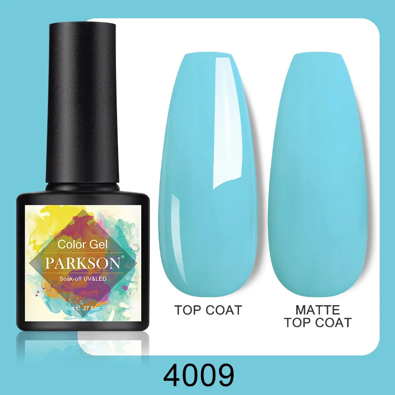 Parkson No Wipe Top Base Coat Nail Gel polish Design Enhancer Varnish Semi Permanent Soak Off UV LED Nail Art Tool