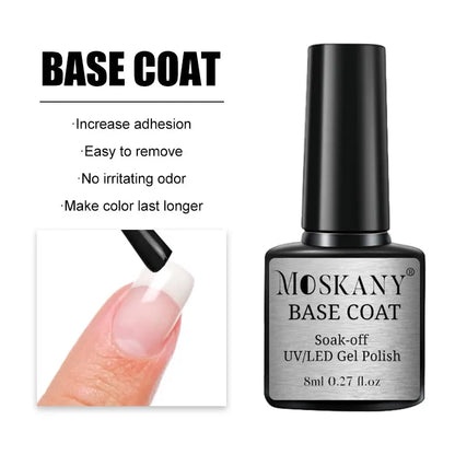 Acrylic No-acid Primer Nail Art Set With Base Coat And Top Coat Soak Off Gel Nail Polish For Nail Art Design Tool Kit