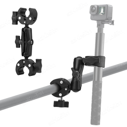 For Insta 360 X5 X4 X3 GO 3S Motorcycle Bicycle Clip Bracket for GoPro 13 12 11 DJI Action 6 Bike Selfie Stick Camera Accessory