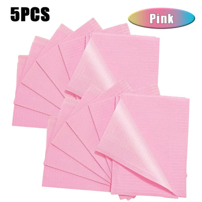 5-125pcs Disposable Waterproof Tattoo Bibs 10 Colors Tattoo Clean Wipes Pad Table Covers Patient Dental Napkins Accessories