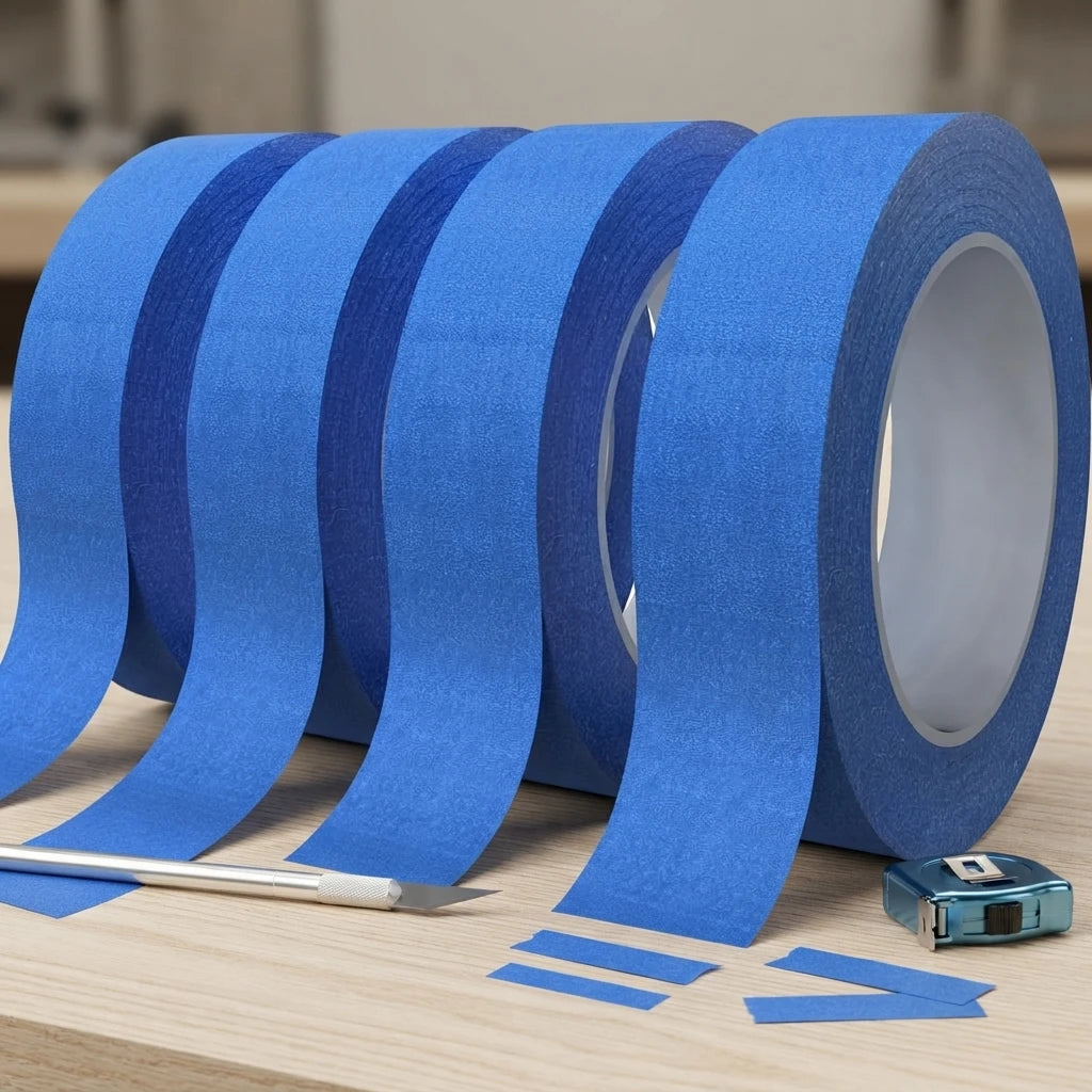 Blå maskeringstejp 60 meter – 12–48 mm, 1- eller 2-pack