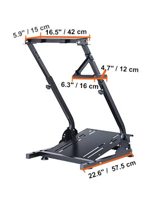 Racing Simulator Self-Career Steering Wheel Stand with Optional Shifter Mount for Xbox PS PlayStation for Logitech G27 G29 Gaming Wheel Stand Wheel Pedals