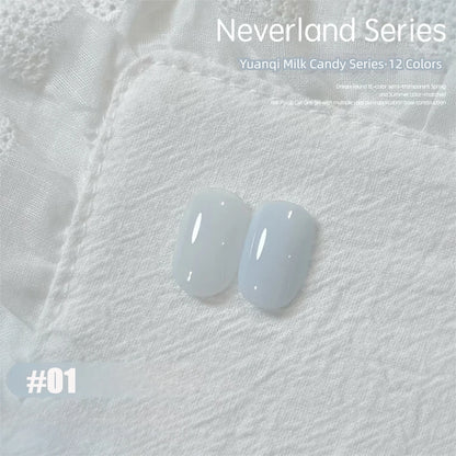 MAINEL 1-12Pcs Fashion Nude Shiny Soak Off UV Gel Nail Gel Polish Cosmetics Nail Art Nails Gel Polish Tips Nail Varnish