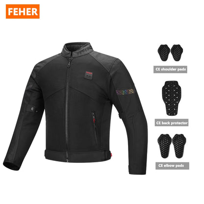 FEHER Sommar MC-jacka i Mesh SJ-2311