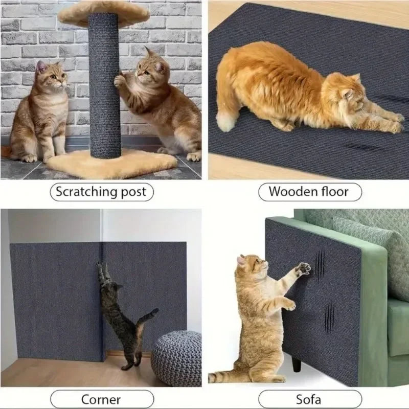 Självhäftande klösmatta för katt 40 × 300 cm – klippbart soffskydd i 7 färger