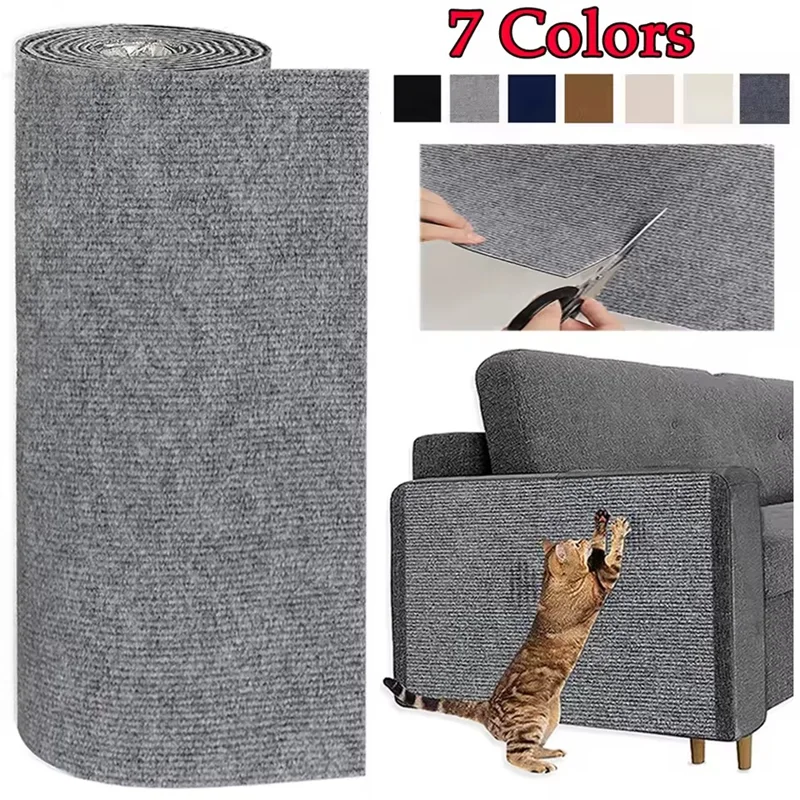 Kattklösmatta & Sofaskydd – Självhäftande, Trimbar, 7 Färger & Flera Storlekar