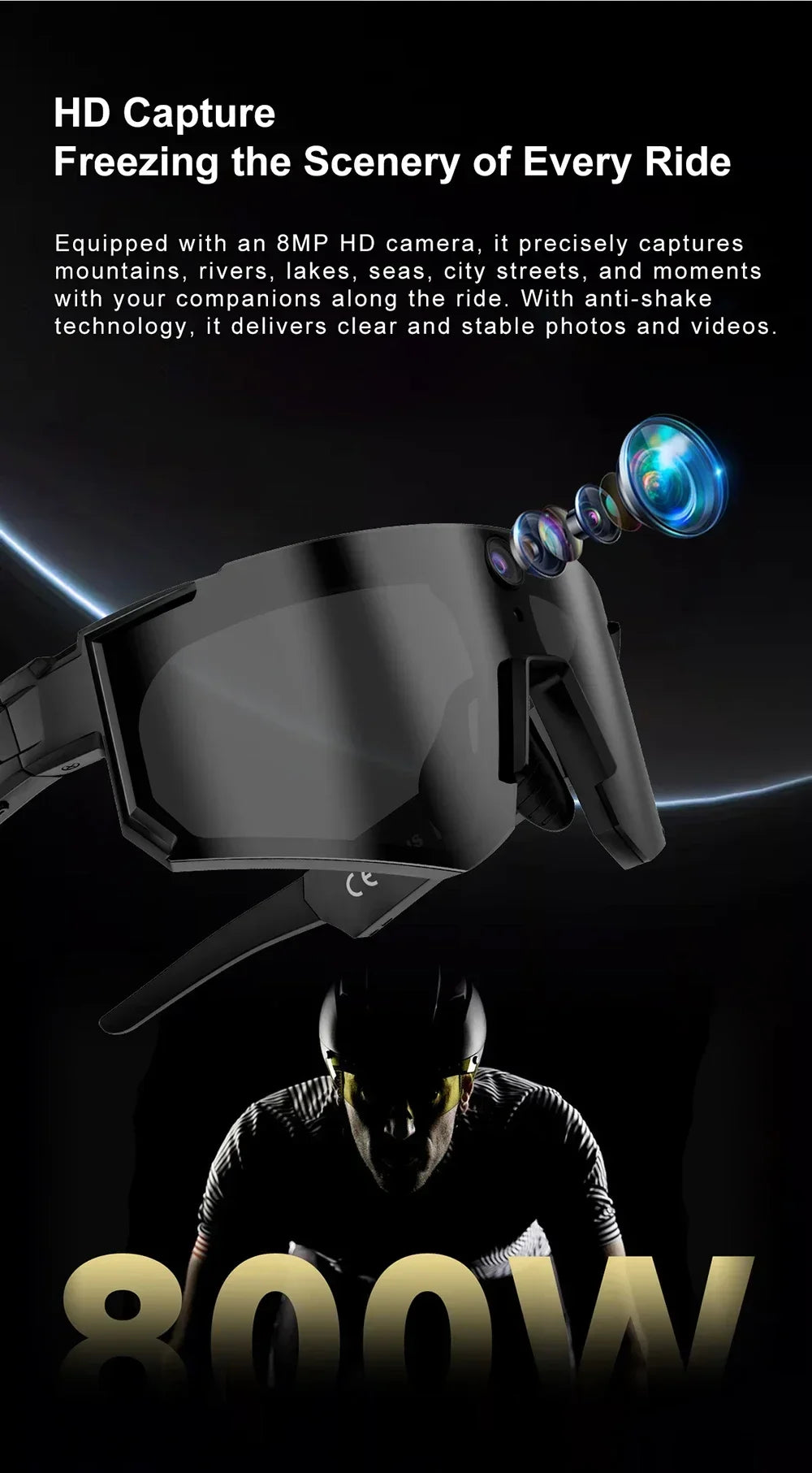 Xiaomi AI Smart Glasses1080P Camera 8MP Anti-shake Cycling Video&Photo Sport Sunglasses ChatGPT DualMic 32GB Windproof Goggles