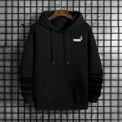 2026 New Men's and Women's Hoodies Urban Casual Fashion Sport Pullover High Quality Solid Color Hooded Sweatshirt