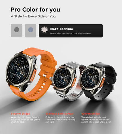DOOGEE ANYWISE W1 PRO Smartwatch 1.43'' 5ATM Water Resistance 178 Sports Modes Health Monitoring Geomagnetic Sensor Offline Maps