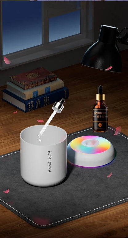 Mini luftfuktare USB elektrisk 180 ml aromadiffusor för hem och bil