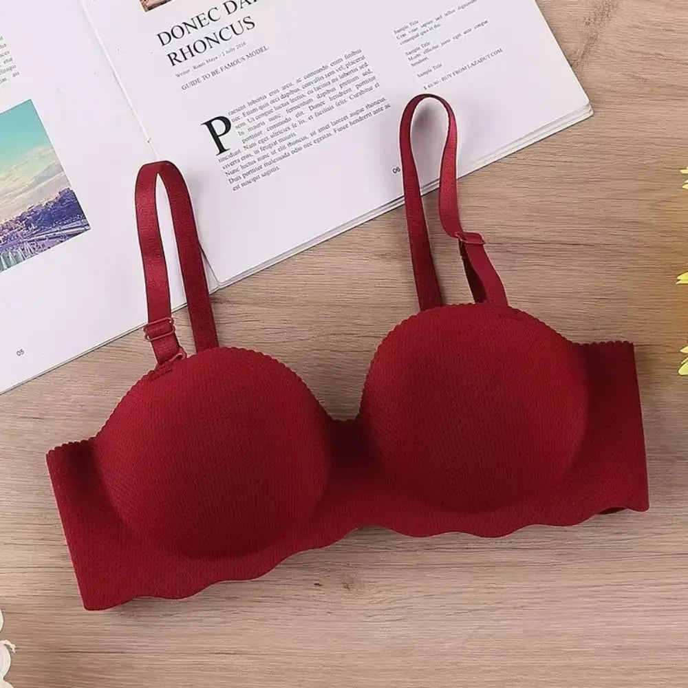 Sexy Comfort Seamless Bra Candy Color Adjustable Push Up Bras Anti-sagging Lifting Wireless Bra Women