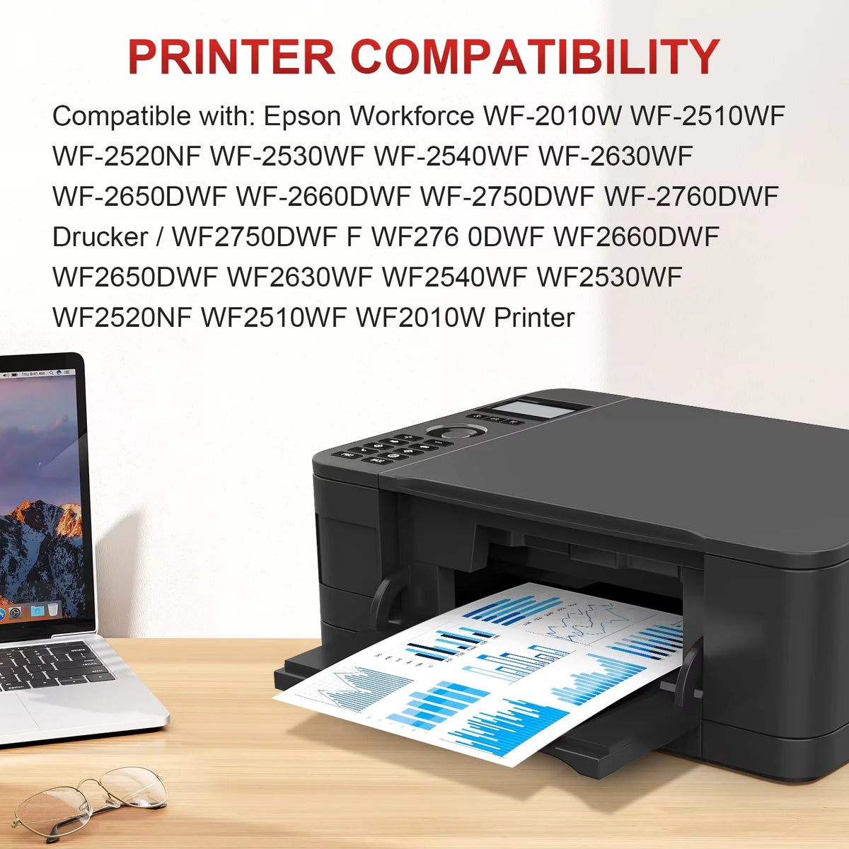 CRTBOTW 16XL T1631 Bläckpatron för Epson kompatibel WorkForce skrivare