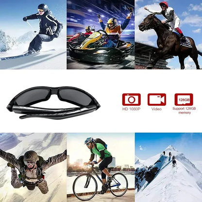 HD 1080P Mini Glasses Camera Portable Video Recorder Wearable Sunglasses Camera Outdoor Sports DV DVR Surveillance Camcorder