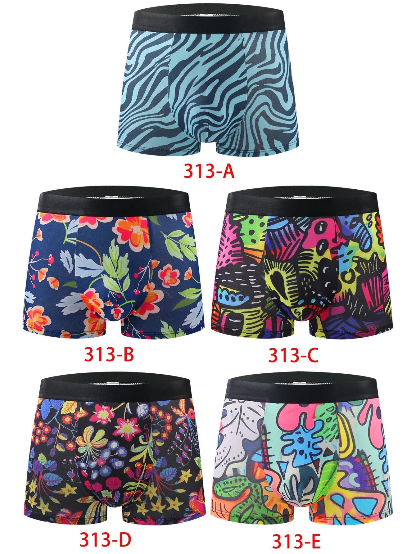 Herr Boxershorts 10-pack – Trendiga Mjuka Tryckta Casual, S–XXL