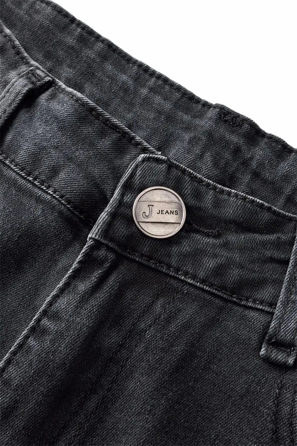 Flare Pants Jeans for Women Vintage Denims Stretch Mid Waist Washed Distressed Pockets Boot Cut 2025 Streetwear Skinny Trousers