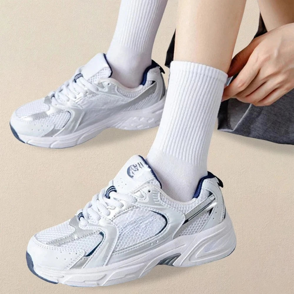 1/510 Pairs Women Solid Color Socks Simple Versatile Fashionable Socks Antibacterial Odor Resistant Breathable Comfortable Socks