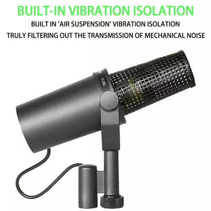 SM7B Dynamic Podcast Microphone with Anti Shock Bracket, Suitable for Live Vocal Recording, Performance, and Studio Use SM7DB