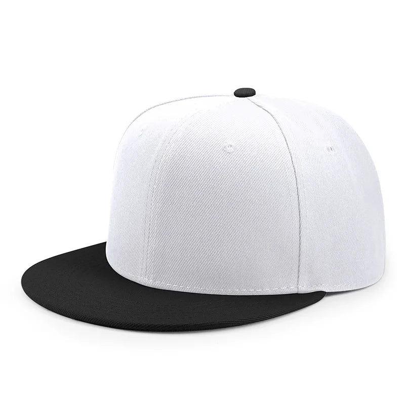 Unisex Cheap Custom Hip hop Flat Trucker Hats For Dance Caps Women Men Solid Color Adjustable Flat Bill Snpback Hat with Logo