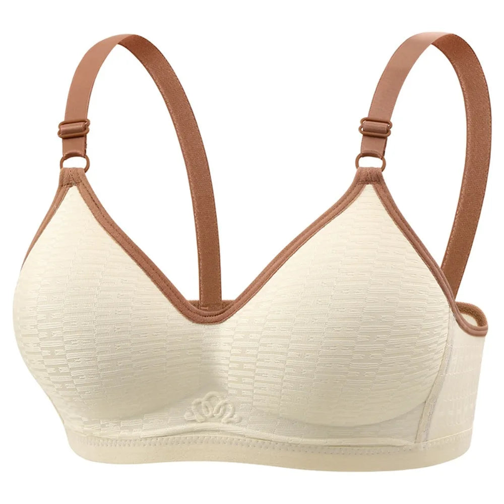 Close-fitting Wireless Deep V Bra Shockproof Anti-sagging Brassiere for Women Thin Lingerie Push Up Underwear Girls Ladies