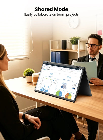 EVICIV 15.6" FHD Triple Portable Dual Monitor & Laptop Screen Extender 1080P FHD IPS Plug & Play No Driver USB-C 100%sRGB Triple Screen Foldable Mac/Windows Compatible Travel & Office 360° Screen Adjustment