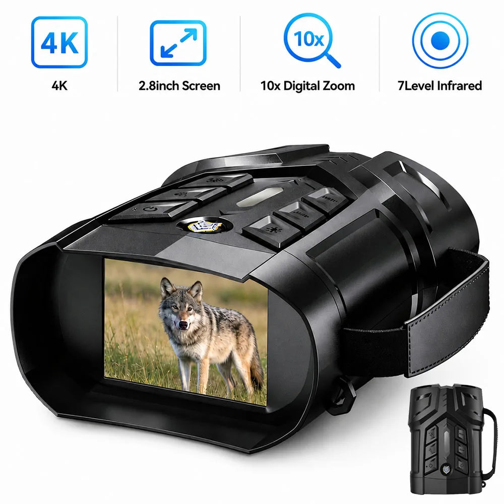 INSKAM digital nattkikare med 7-läges IR och 10× digital zoom