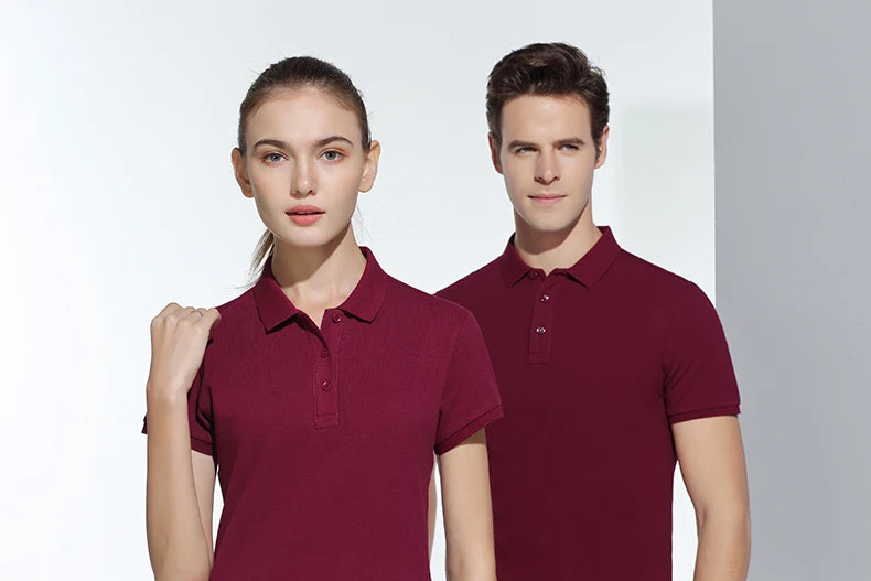 Polo-shirt med Eget Tryck eller Logotyp – 100% Bomull, Unisex S–6XL (Asian)