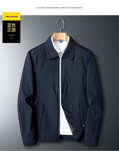Stånkragejacka Herr – Elegant Business Casual Vår & Höst