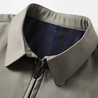 Herr Businessjacka – Smart Casual Kavajtröja med Nedfälld Krage, Vår & Höst, 4 Färger