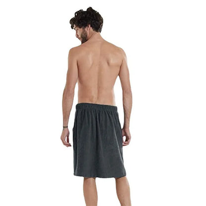 Men's Shorts 2025 Wearable Bath Towel Bathhouse Shower Room Bathrobe Pocket Bath Towel Clothing