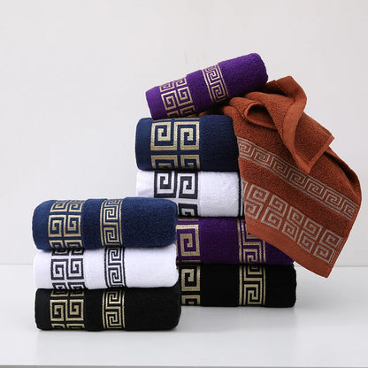 100% Pure Cotton Towel 34x73cm Embroidered Towels  For Adults Quick-Dry Thicken Soft Face Towels Absorbent