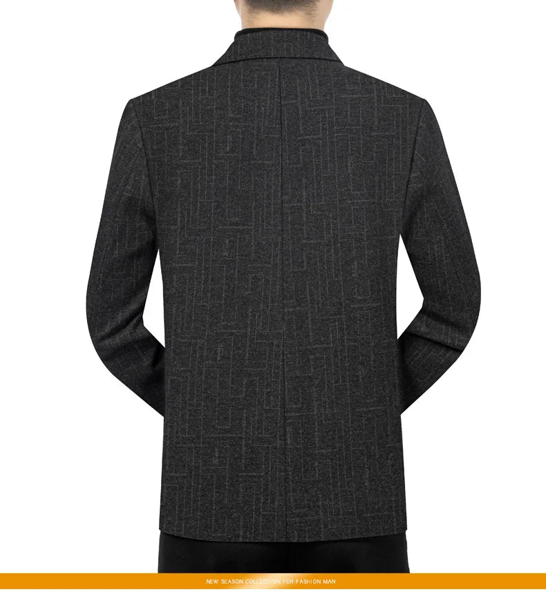Business Casual Kavaj Herr – Elegant Enkelknäppt Sommarjacka