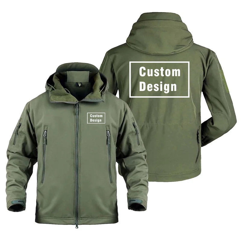 Herr Militär Softshell Set 2026 – Fleece Jacka + Byxor Outdoor, Grå/Svart/Khaki/Kamouflage S–4XL